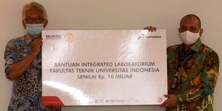 Pertamina Sumbang Rp10 M Bantu Pembangunan Laboratorium FT UI