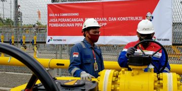Pertagas Uji Coba Alirkan Gas ke Siak Pusako