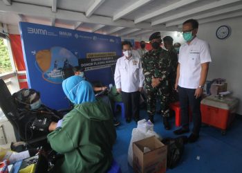 Pelindo Marines Gelar Donor Darah & Plasma Konvalesen di Kapal RS Terapung Ksatria Airlangga