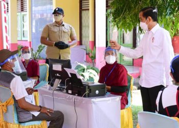 Ke Halmahera, Jokowi Pastikan Distribusi Vaksin Merata ke Pelosok