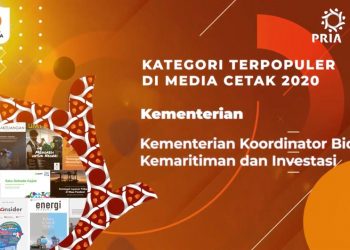 Kemenko Marves ‘Terpopuler di Media Cetak’ Versi PRIA