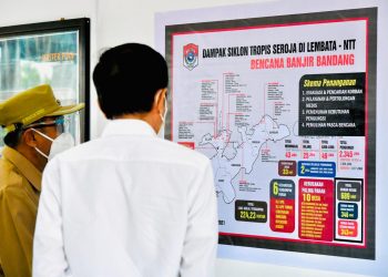 Tiba di NTT, Presiden Tinjau Lokasi Bencana di Lembata
