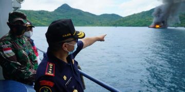KKP Tenggelamkan 10 Kapal di Natuna