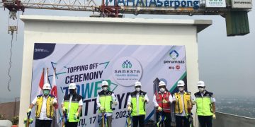 Menteri BUMN & Menteri PUPR Lakukan Topping Off Samesta Mahata Serpong