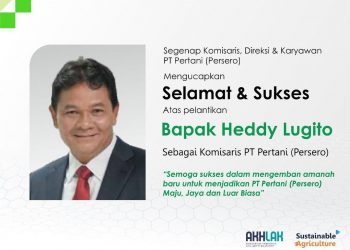 Heddy Lugito Jadi Komisaris PT Pertani