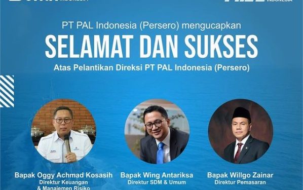 PT PAL Dirombak, Kader Gerindra Jadi Direktur Pemasaran