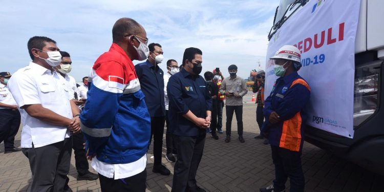 Menteri BUMN Yakinkan Pasokan Oksigen Aman