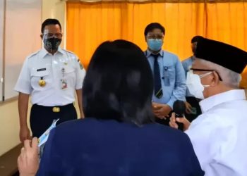 Didampingi Anies Baswedan, Ma’ruf Amin Tinjau PTM