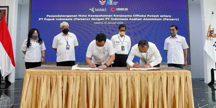 MIND ID dan Pupuk Indonesia Kerjasama Dukung Ketahanan Pangan