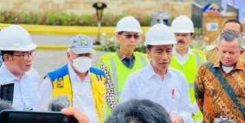 Jokowi Resmikan Bendungan Kering  di Bogor