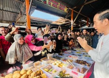 Di Pasar Batuphat Timur Jokowi Sebut  Pasar Tradisional Bisa Bersaing