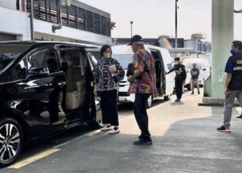 AP II Bicara Alphard Masuk Apron Jemput Sri Mulyani