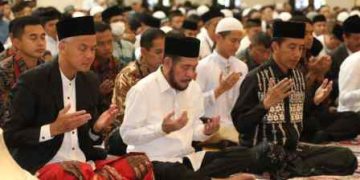 Ganjar Dampingi Jokowi di Hari Raya Idul Fitri