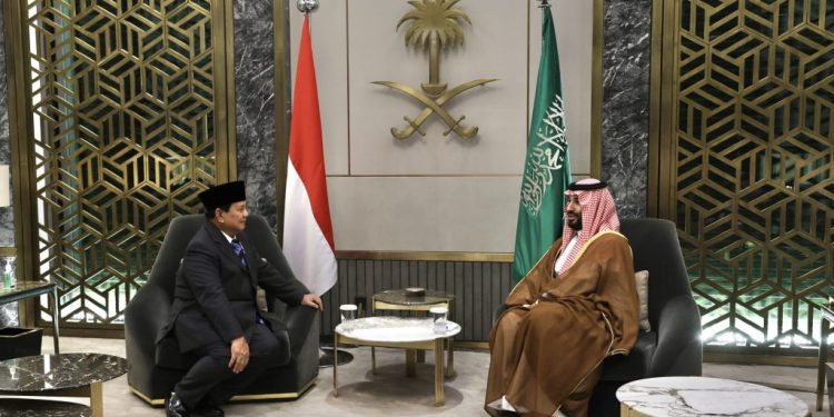 Prabowo ke MBS: Saya andalkan kepemimpinan anda untuk perdamaian Palestina