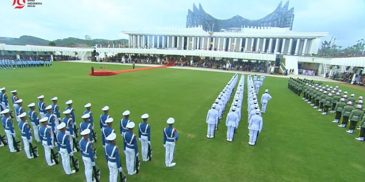 Presiden Jokowi Pimpin Upacara Peringatan Detik-Detik Proklamasi di Istana Negara IKN