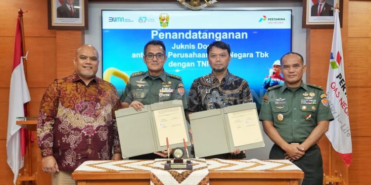 PGN Gandeng TNI AD, Perketat Keamanan Penyaluran Gas Bumi Nasional