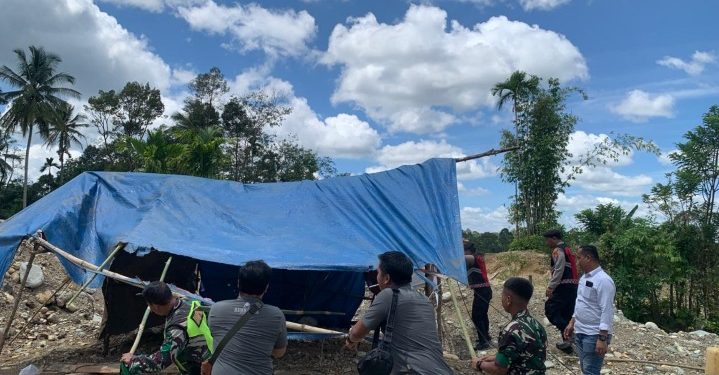 Tim Gabungan Gerebek Tambang Emas Ilegal di Pedalaman Nagan Raya