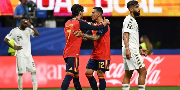 Spanyol Bantai Arab Saudi Empat Gol Tanpa Balas