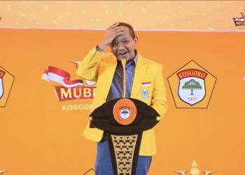 Lagu ‘Mas Bahlil Ganteng’ Diputar Saat Mau Pidato, Bahlil Tepok Jidat