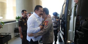 Jaksa Agung Sambut Kapolri di Kejagung: Jangan Berpikir Kami Rival atau Versus
