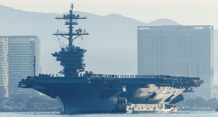 7 Tentara AS Dilaporkan Tewas dalam Bentrokan di Kapal Induk USS Abraham Lincoln