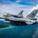 Tiga Jet Tempur F-16 Terbang di Monas Jumat