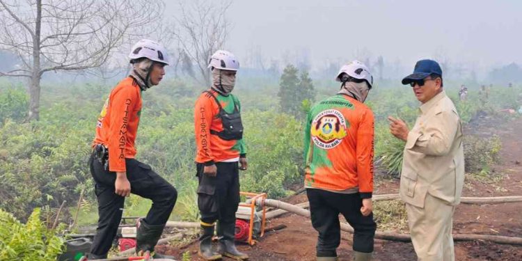 Sejumlah Instruksi Prabowo Tentang Penanganan Karhutla Kalimantan