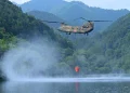 Helikopter Chinook Jepang Tangani Karhutla di Kalimantan