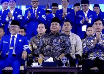 Prabowo-Gibran Hadiri Puncak HUT PAN di JCC