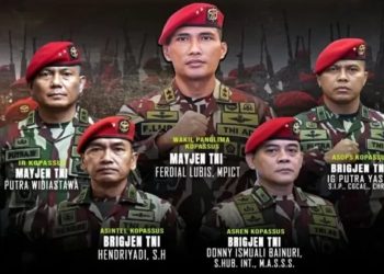 Lima Pati Kopassus Naik Pangkat