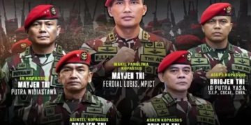 Lima Pati Kopassus Naik Pangkat