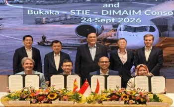 Bukaka Pasok 56 Garbarata ke Changi Airport